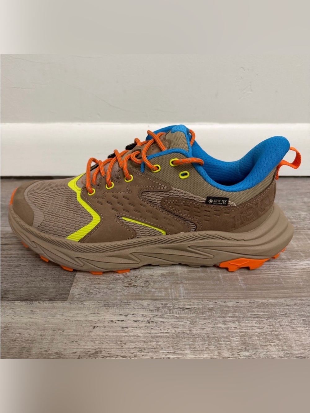 HOKA Kids Anacapa 2 Low GORE-TEX Hiking Shoes Nubuck Waterproof-size 7 NEW🔥